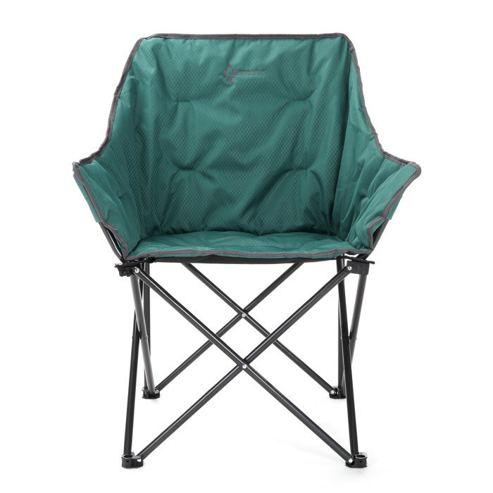 ARROWHEAD Outdoor Bucket Style Folding Camping Chair with Cushion